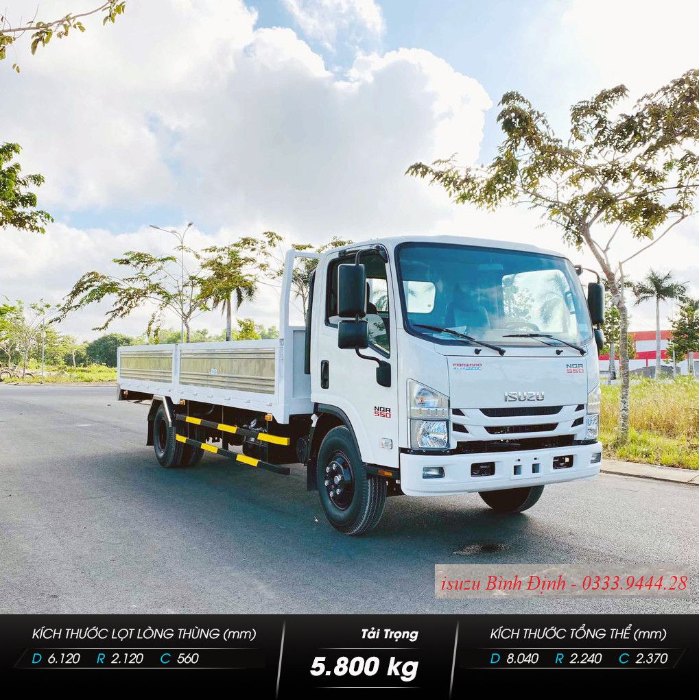 Isuzu NQR550 (NQR75ME4) 5.5 Tấn – Thùng Lửng