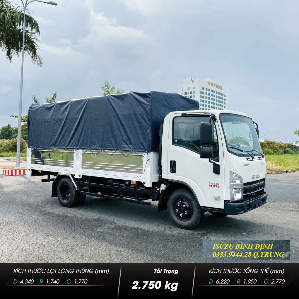 ISUZU QKR 270 THÙNG MUI BẠT 4,3M